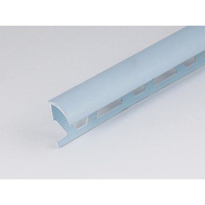 Профиль ПВХ: раскладка под плитку 9 - 10 мм голубая наружная 2.5 м