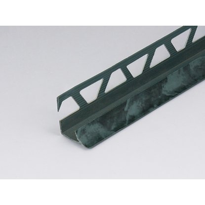 Профиль ПВХ: раскладка под плитку 9 - 10 мм зеленая внутренняя 2.5 м