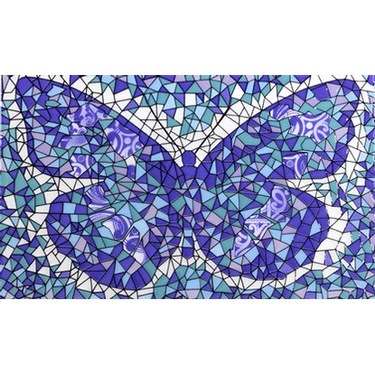 Декор Сокол Гауди голубая бабочка 20х33 см
