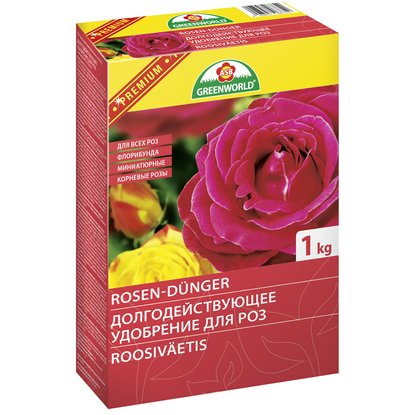 Удобрение ASB Greenworld долгодействующее для роз с магнием, 1 кг