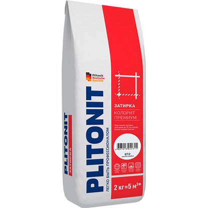 Затирка цветная Плитонит Colorit Premium 2 кг