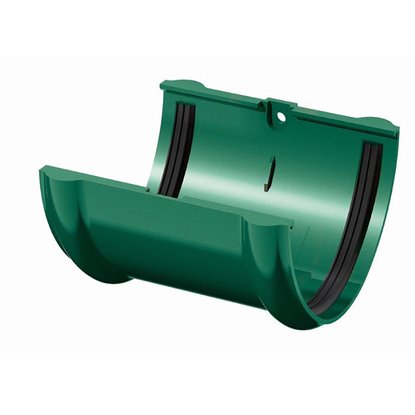 Соединитель желоба ТН ПВХ зеленый 125 мм