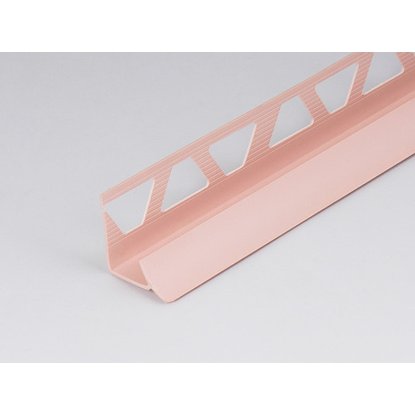 Профиль ПВХ: раскладка под плитку 9 - 10 мм розовая внутренняя 2.5 м
