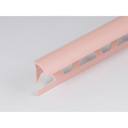 Профиль ПВХ: раскладка под плитку 7 - 8 мм розовая наружная 2.5 м