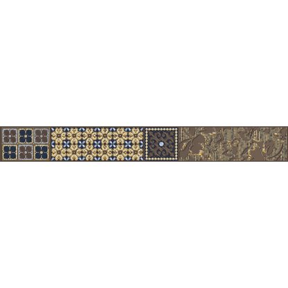 Бордюр AZORI Камлот коричневый 40,5х5 см