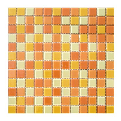 Мозаика ELADA Crystal желто-оранжевый 32,7x32,7 см