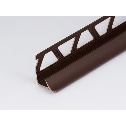 Профиль ПВХ: раскладка под плитку 7 - 8 мм коричневая внутренняя 2.5 м