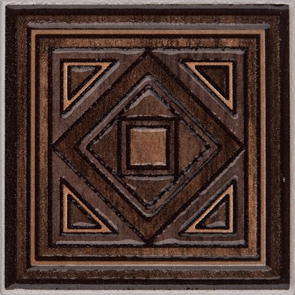 Декор АТЕМ KATAR коричневый 10x10 см