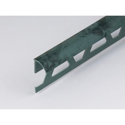 Профиль ПВХ: раскладка под плитку 7 - 8 мм зеленая наружная 2.5 м