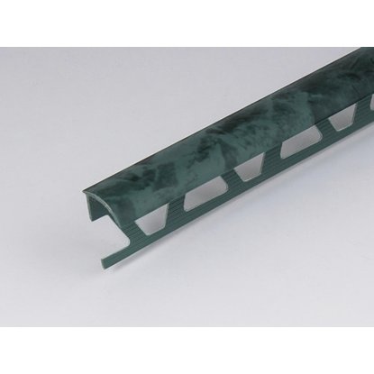Профиль ПВХ: раскладка под плитку 9 - 10 мм зеленая наружная 2.5 м