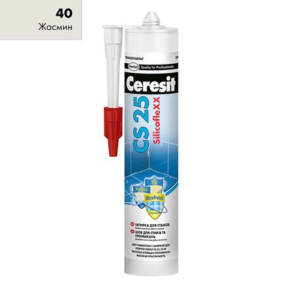 Затирка для швов Ceresit CS25 противогрибковая жасмин 280 мл