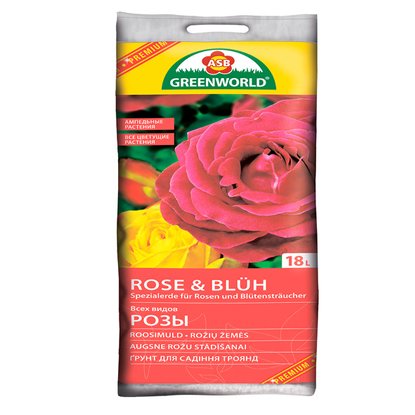 Грунт ASB Greenworld для розы и обильно-цветущих растений, 18 л