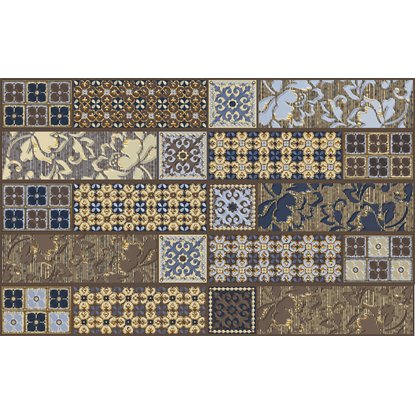Декор AZORI Камлот коричневый 40,5х27,8 см