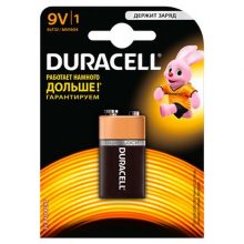 Батарейка Duracell 9V алкалиновая 1 шт
