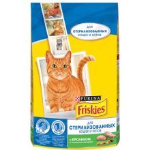 Корм FRISKIES для стерильных кошек кролик/овощи 1,5 кг