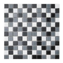 Мозаика ELADA Crystal черно-белый 32,7x32,7 см