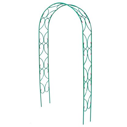 Арка Узор-2 садовая-разборная Клевер-С металическая зеленый 2.5х1.2