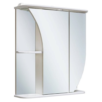 Шкаф зеркальный Runo Белла 65 правый с подсветкой 75 х 65 х 24 см