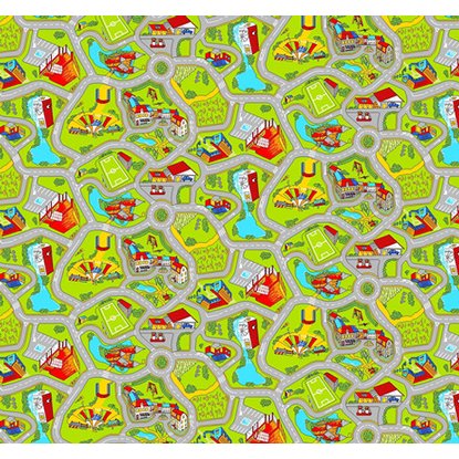 Покрытие ковровое ЛУНА ПАРК детское 4 м