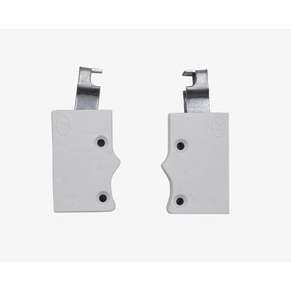 Навеска для шкафов JET белая на саморезах 2 шт 180x110x20 мм