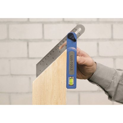 Угольник LUX BASIC столярный пластик 240 мм