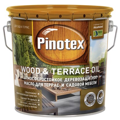 Масло для защиты древесины Pinotex Wood&Terrace Oil бесцветное 2.7 л
