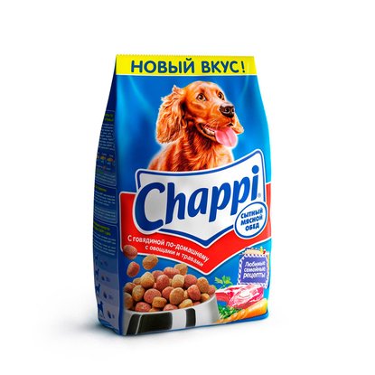 Корм Chappi для собак, с говядиной 2.5 кг