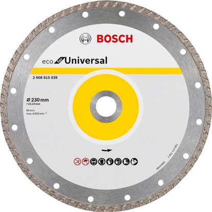 Алмазный диск BOSCH Турбо 230 мм