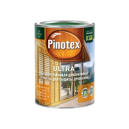 Антисептик Pinotex Ultra красное дерево 1 л