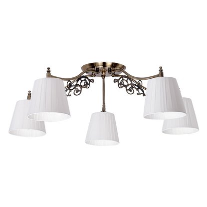 Потолочная люстра MW-Light Моника бронза 5XE14X60 Вт