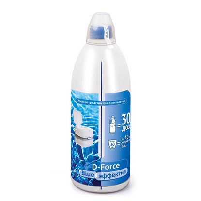 Жидкое средство для биотуалетов D-FORCE BLUE для нижнего бака 1,85 л