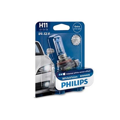 Лампа галогенная PHILIPS H11 12 В 55 Вт ВтHITE 1 шт