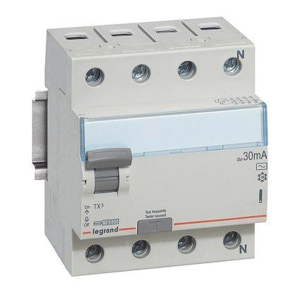 Выключатель Legrand дифференциального тока TX3 4 полюса 40A 30MA -AC