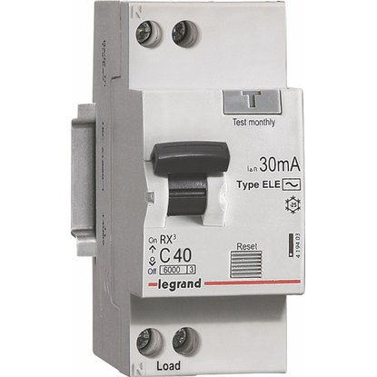 Автоматический выключатель дифференциального тока RX3 30 мА 32 А 1П+Н AC
