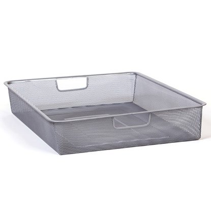 Мелкосетчатая корзина серая 555х410х85 мм