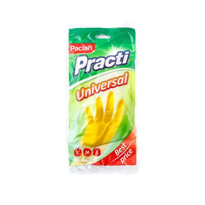 Перчатки Practi Universal латекс желтые размер S