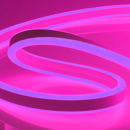 Неон SMD2835 розовый IP65 6 Вт