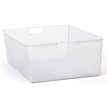 Мелкосетчатая корзина Larvij алюминий белая 555х410х18 мм
