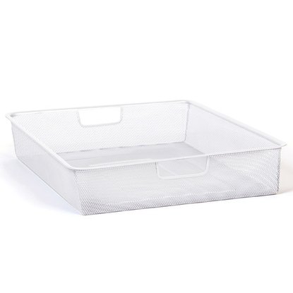 Мелкосетчатая корзина белая 555х410х85 мм