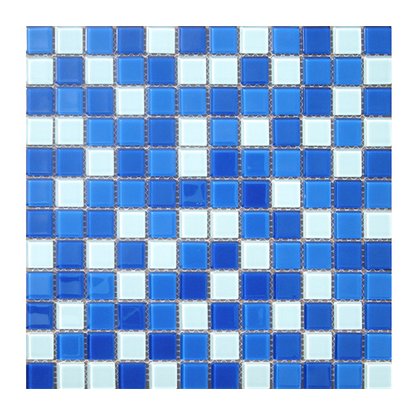 Мозаика ELADA Crystal бело-синий 32,7x32,7 см