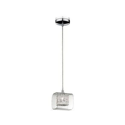 Подвес кухонный ODEON LIGHT хром/стекло 1ХG9X40Вт