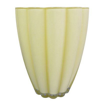 Стеклянное кашпо GARDEN SHOW Дюна ваниль H 16.5 см D 13 см