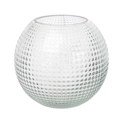 Ваза шар Норвегия прозрачная 18x21x21 cм