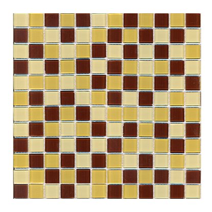 Мозаика ELADA Crystal песочно-коричневый 32,7x32,7 см