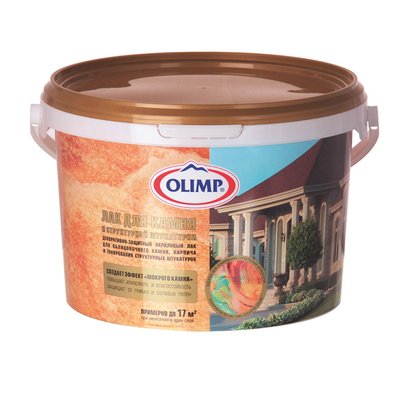 Лак OLIMP для камня и структурной штукатурки 2,5л