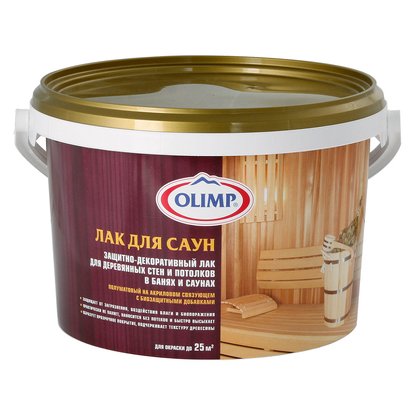 Лак для саун OLIMP акриловый 2.5 л