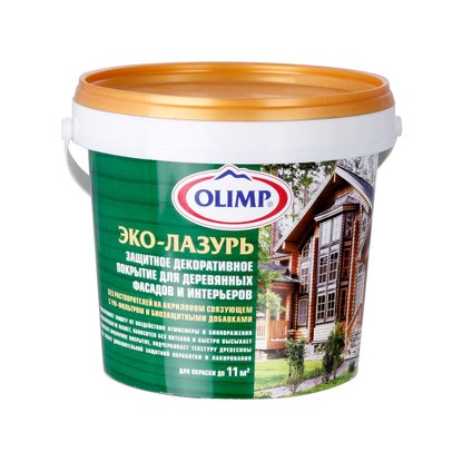 Антисептик OLIMP Эко - лазурь черное дерево 1 л