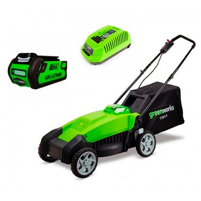 Газонокосилка аккумуляторная Greenworks G-MAX 40VG40LM35K2 комплект