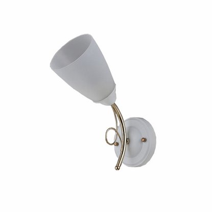 Бра настенное Toscom Tori бело-золотое 1xЕ14x40 Вт