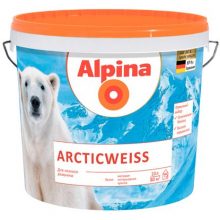 Краска Alpina ArcticWeiss белая 10 л